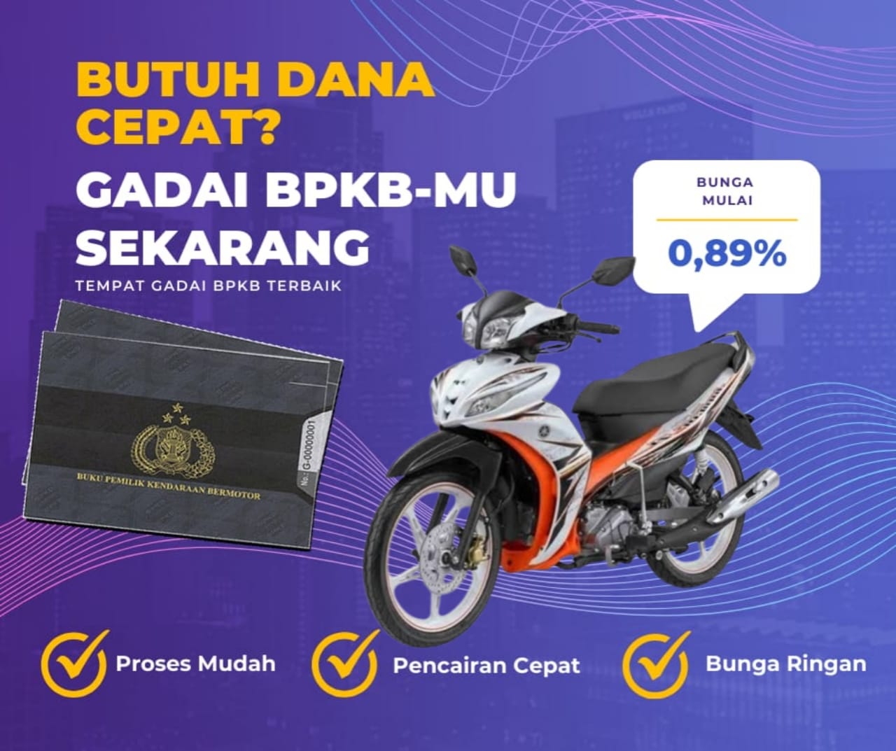 Kredit Jaminan Bpkb Motor Yamaha Jupiter Z1 Cw Dapat Dana Berapa? Seperti Ini Simulasinya
